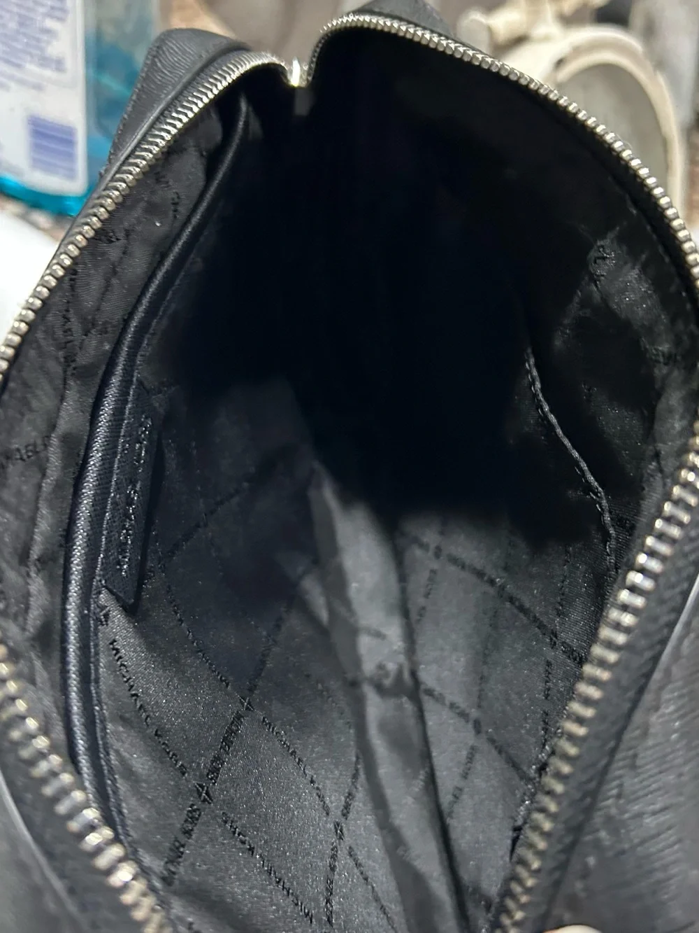 Michael Kors Black Crossbody Bag - Signature MK Print.like new -